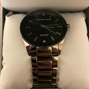 Geoffrey Beene Gunmetal Analog Watch